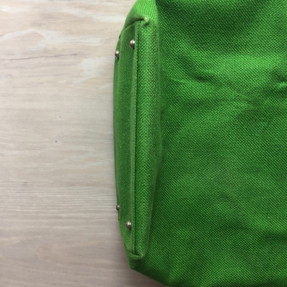Vintage Kate Spade bag - green, metal handles - Picture 5 of 9